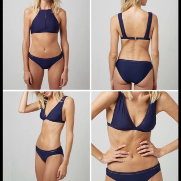 Andie Swim 3pcBikini The Last Splash Nantucket & Monaco Tops, La Playa Bottom XS - Picture 4 of 16